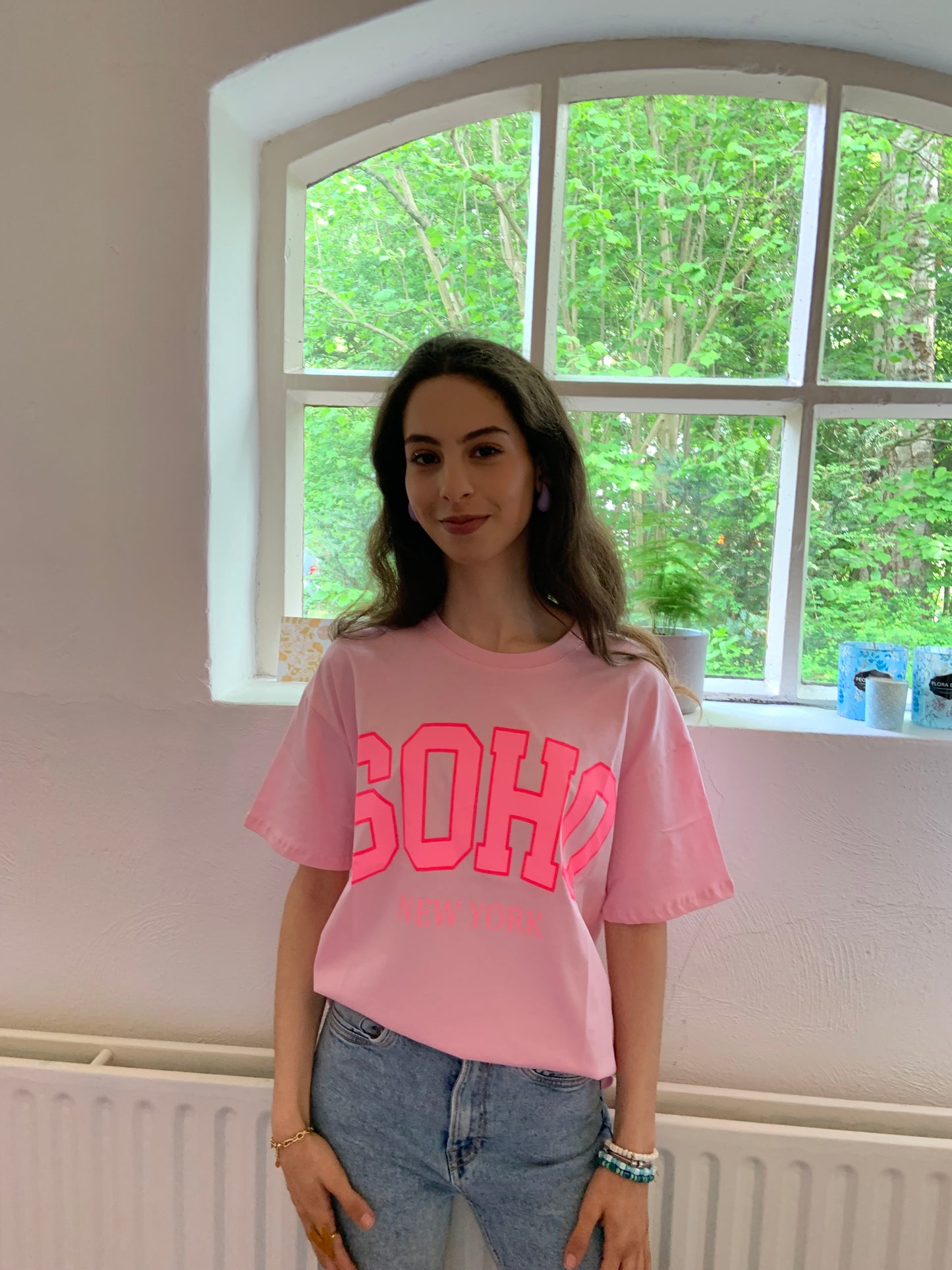 Soho roze T-shirt