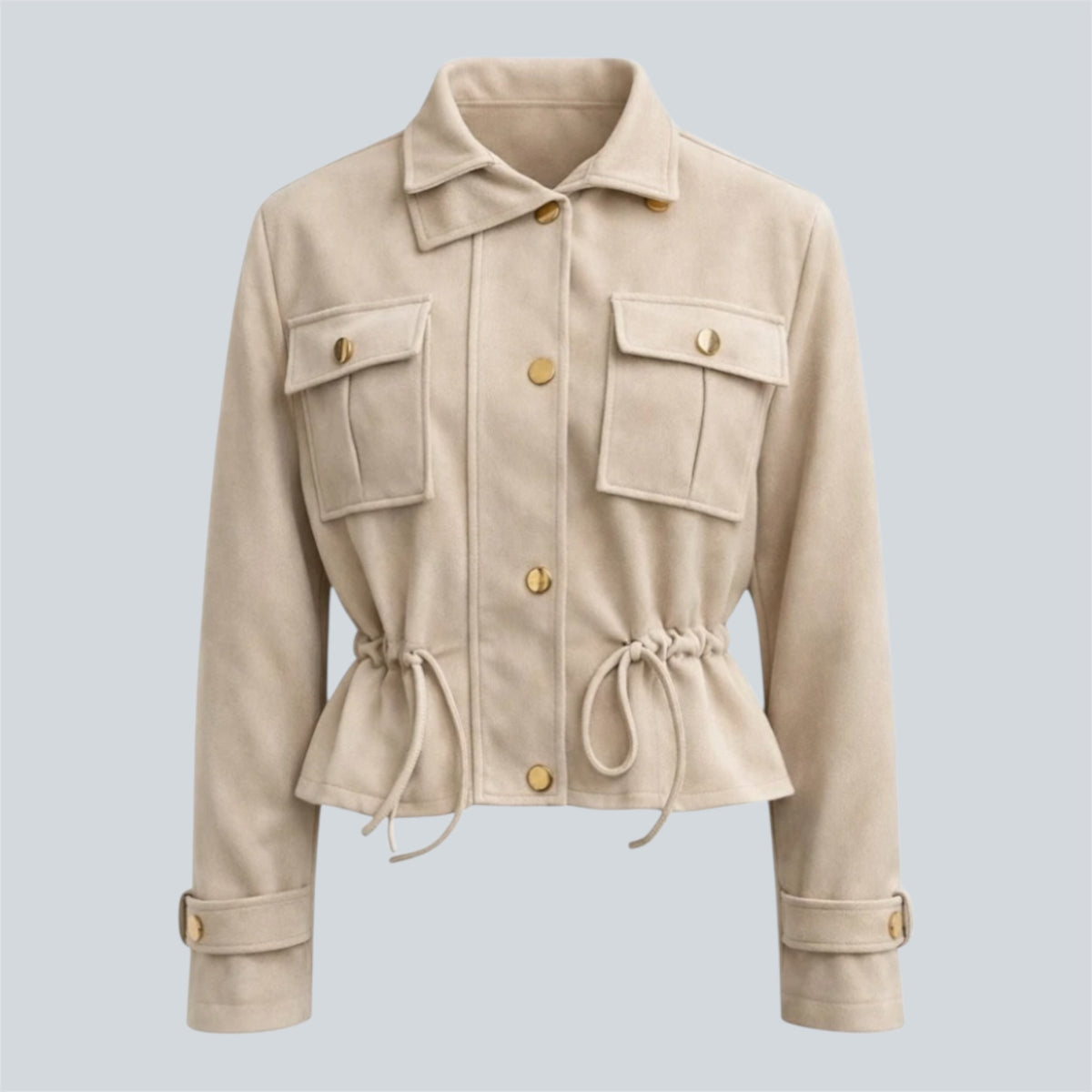 Jasje met Klepzakken Beige