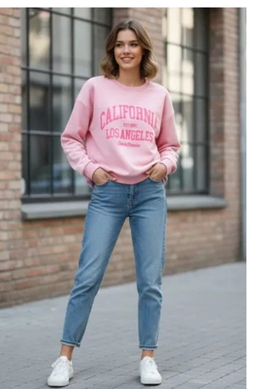 California sweater roze