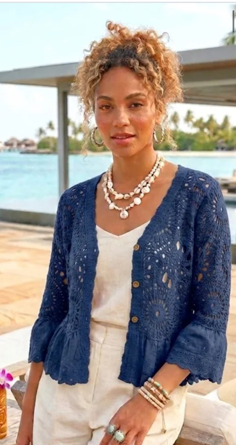 Gehaakt vest Boho