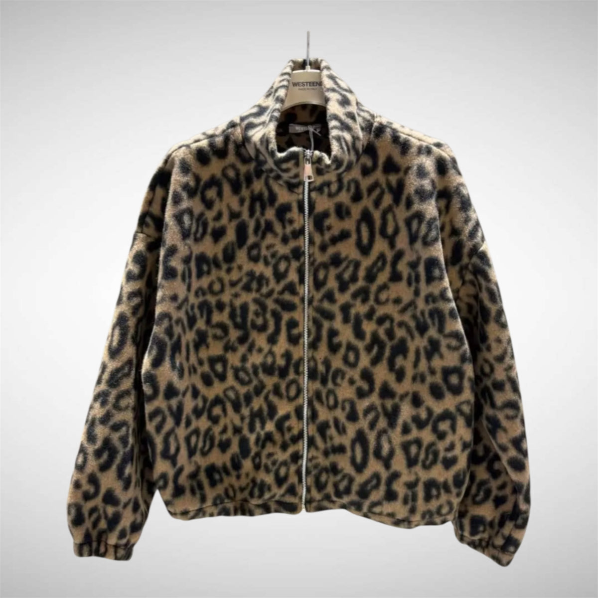 Teddy jacket Leopard bruin