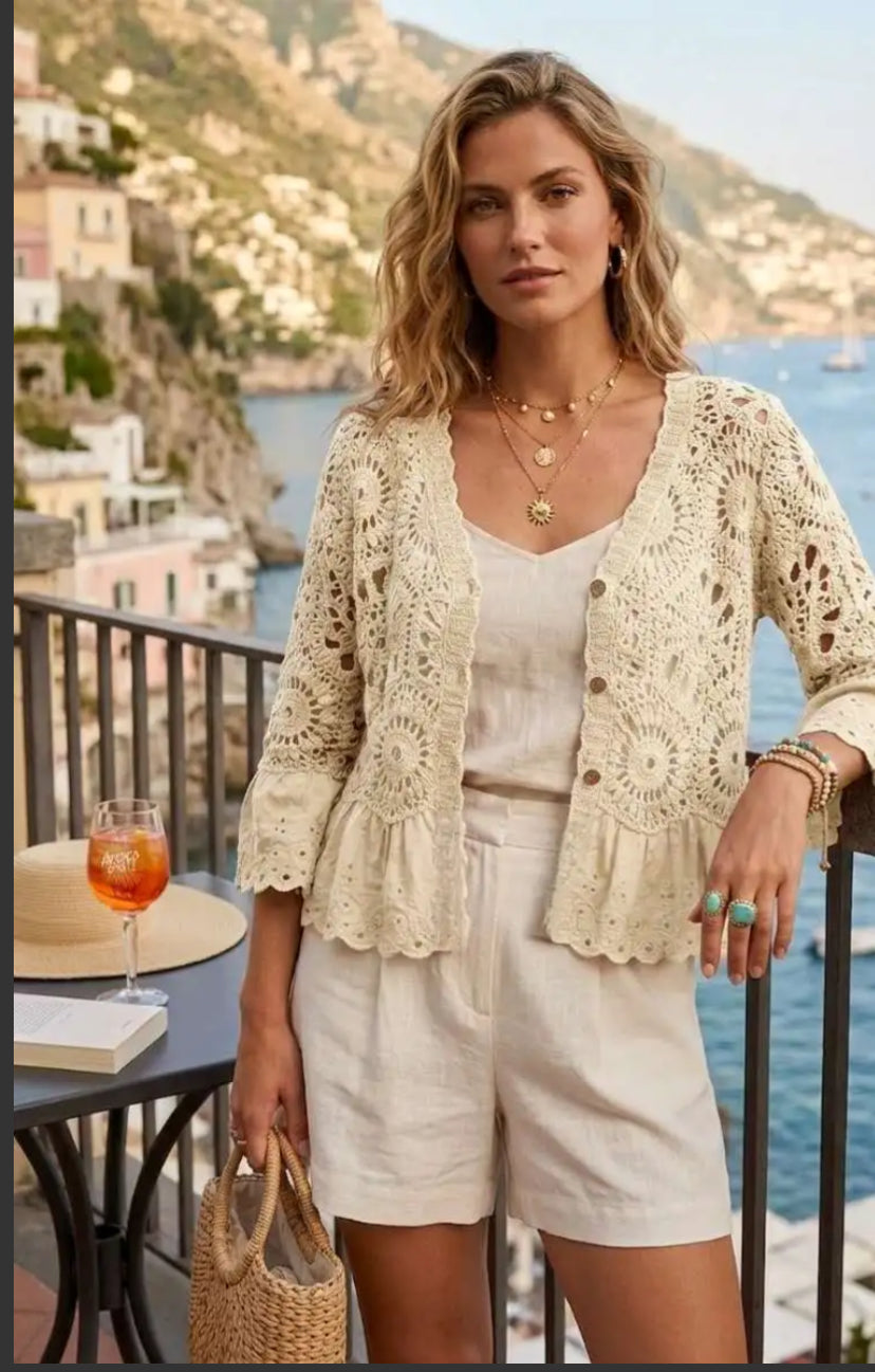 Gehaakt vest Boho