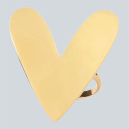 Grote hart ring
