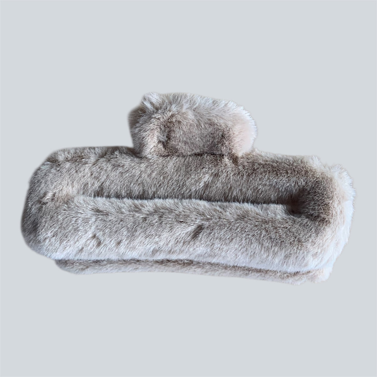Teddy Haarclip – Zachte & Trendy Haar Klem in Camel,Beige en Zwart