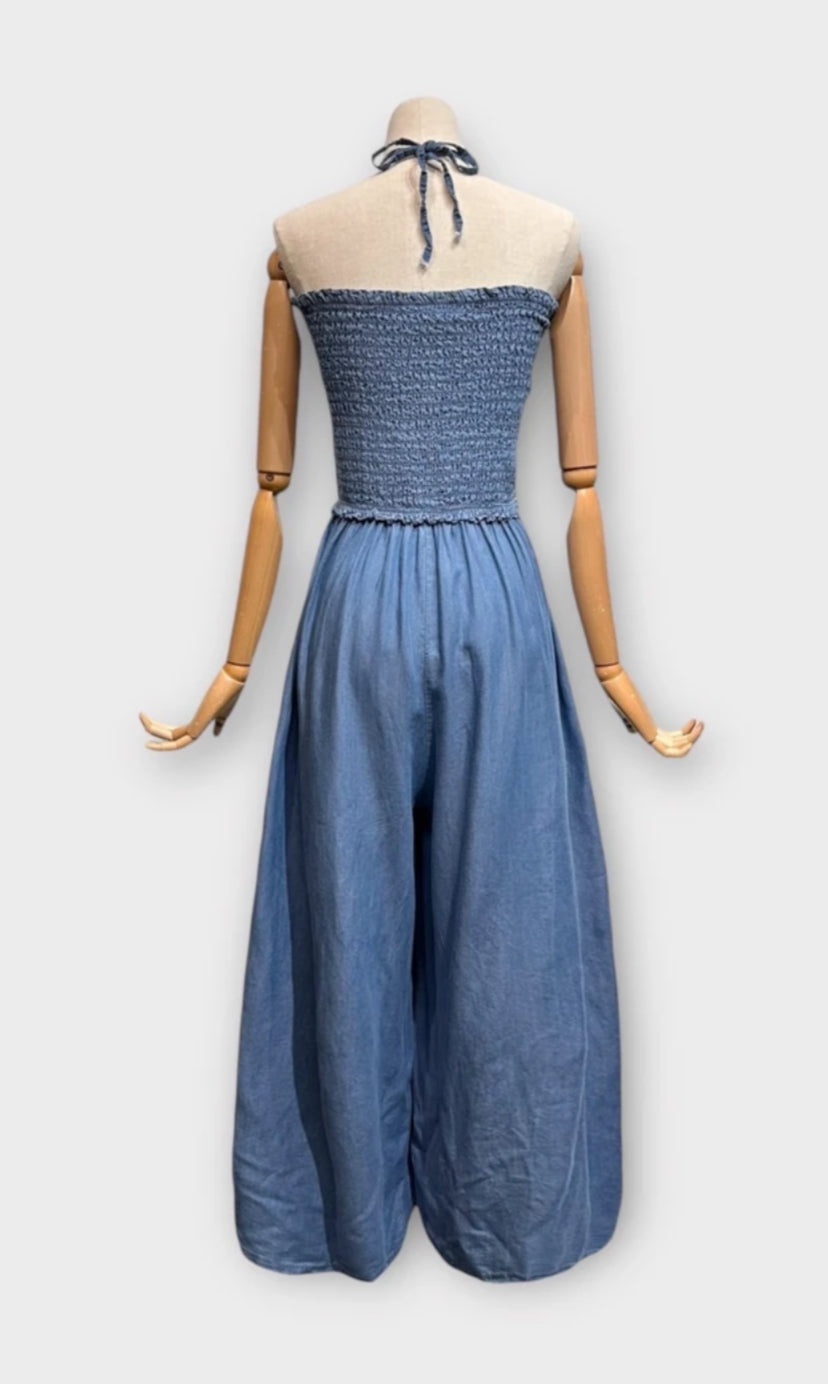 Strapless denimlook Jumpsuits