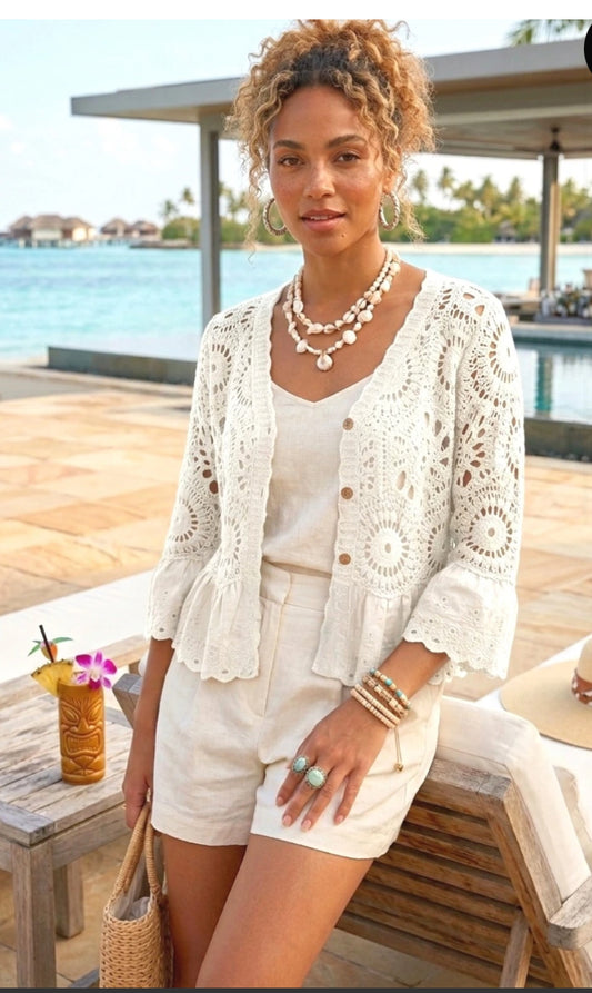 Gehaakt vest Boho