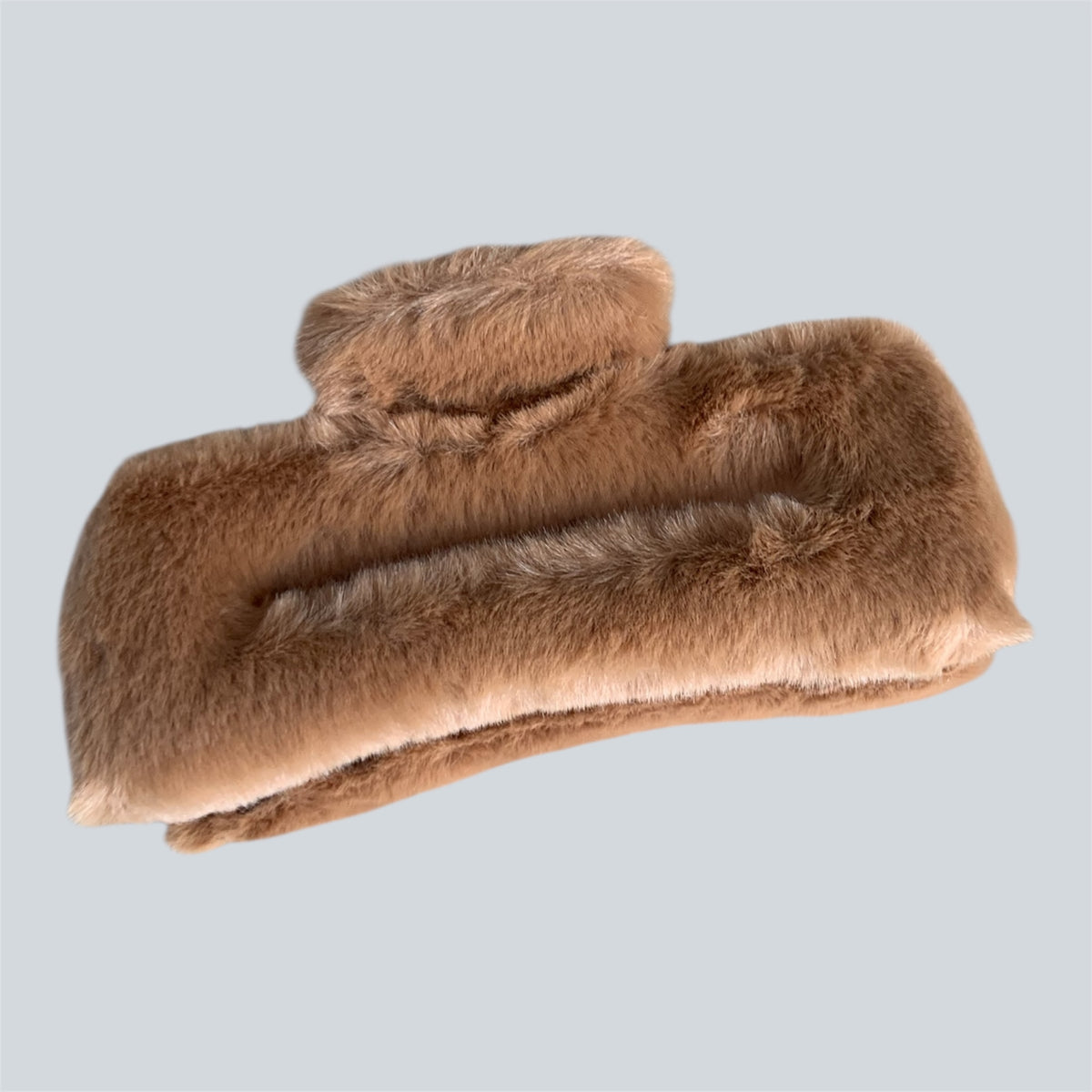 Teddy Haarclip – Zachte & Trendy Haar Klem in Camel,Beige en Zwart