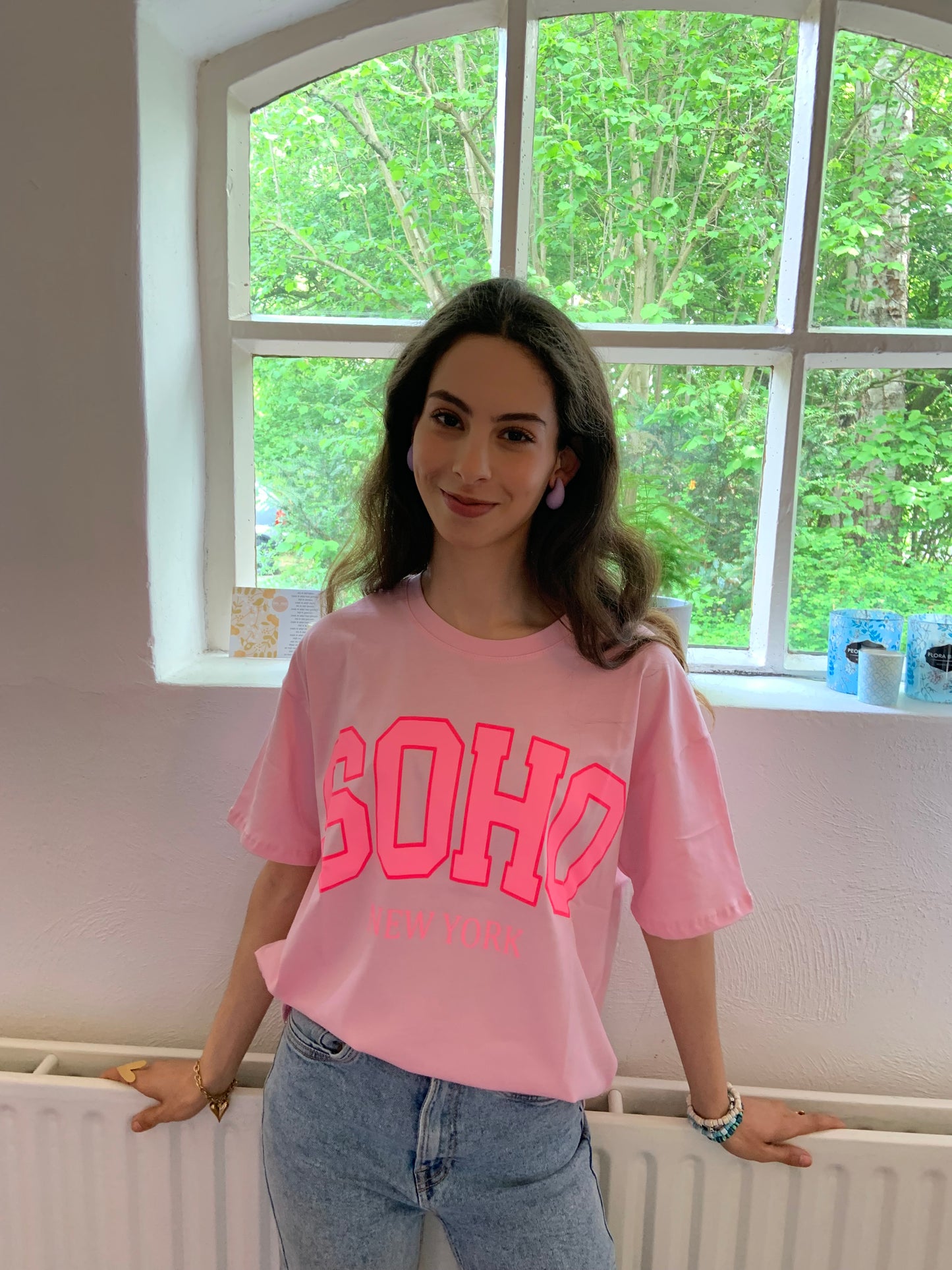 Soho roze T-shirt