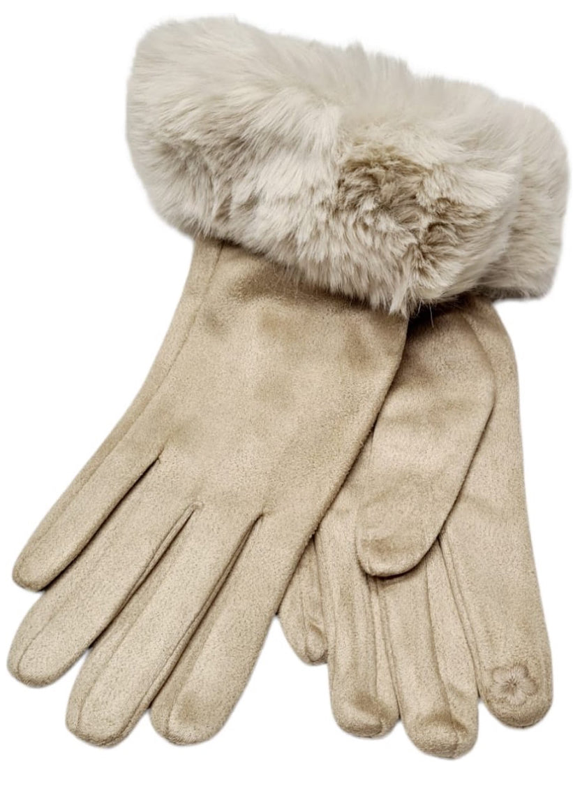 Mooie Faux fur Dames handschoenen Winter Handschoen