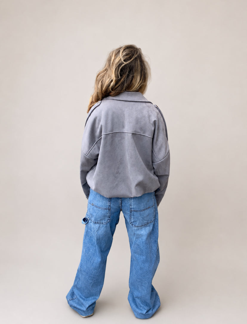 Oversized suède look Bomberjacks