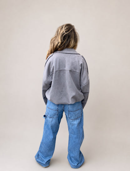 Oversized suède look Bomberjacks