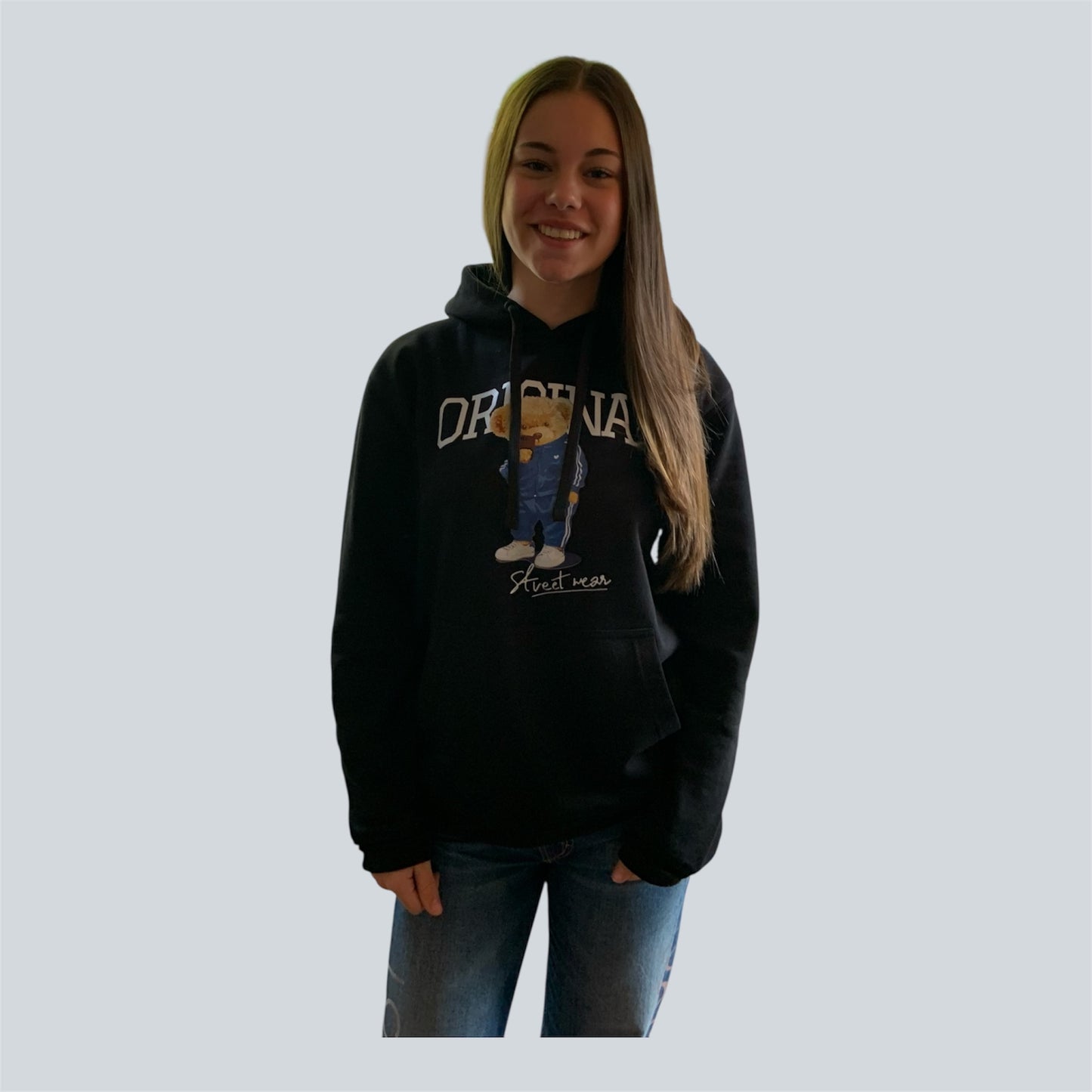Zwarte Hoodie Streetwear