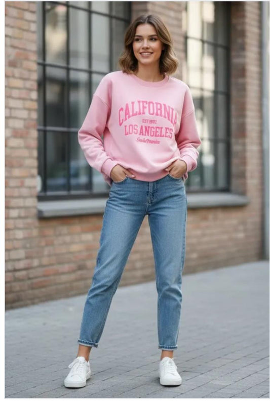 California sweater roze